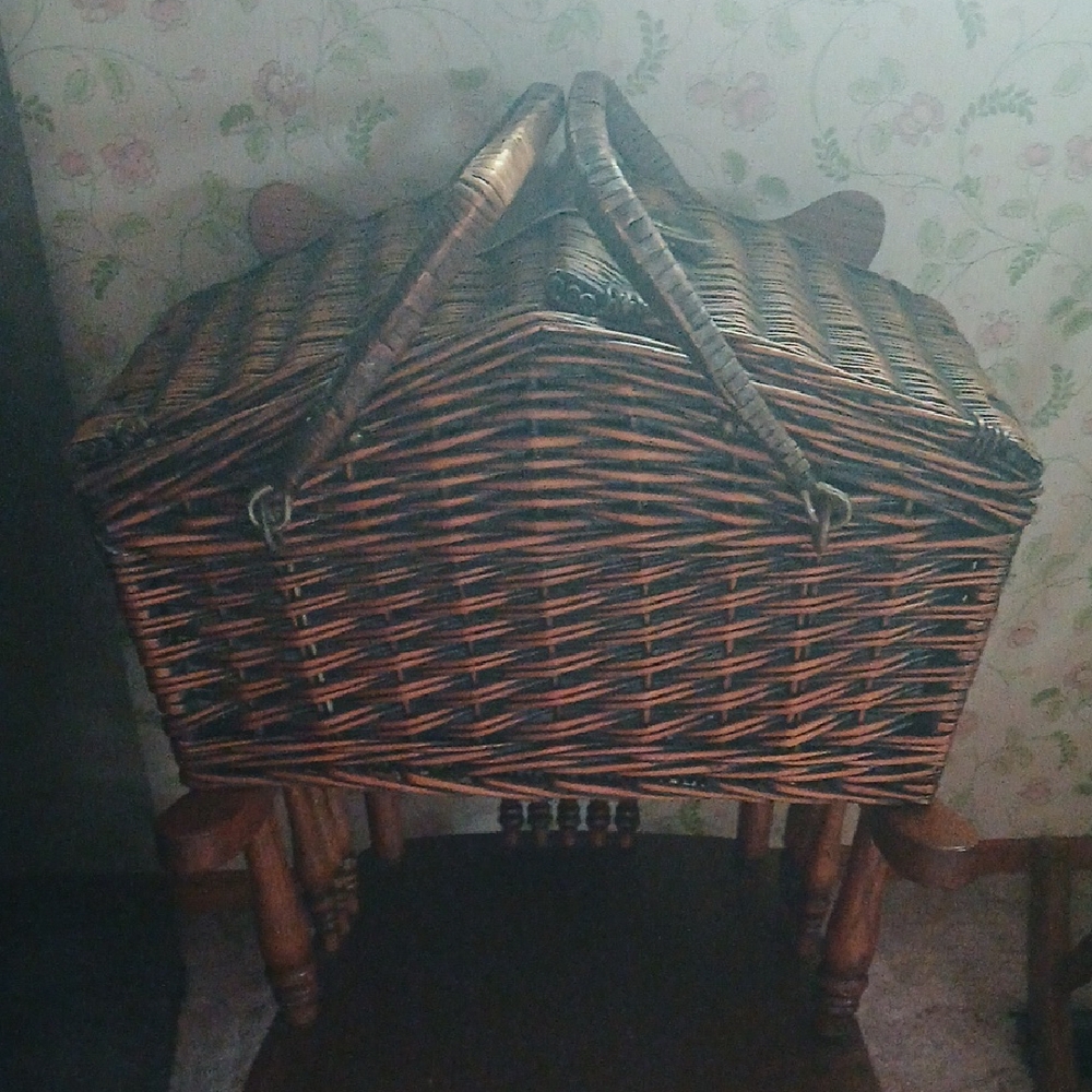 Wicker Basket with Handles